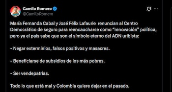 Camilo Romero, candidato presidencial, se