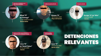 l secretario Omar García Harfuch informó que el operativo, realizado en coordinación entre autoridades federales y estatales, refuerza la lucha contra el crimen organizado en la región. Crédito: Especial