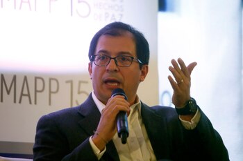 En la imagen, el fiscal