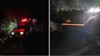 La única vía de acceso a San José del Palmar registra al menos 15 derrumbes, según la personera Helen Johana Cuero Rivas - crédito Captura video