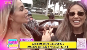 Cueva responde a Macarena Gastaldo en 'Amor y Fuego': "Está mintiendo". Captura: Amor y Fuego.