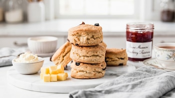 Receta de scones con pasas de uva, rápida y fácil