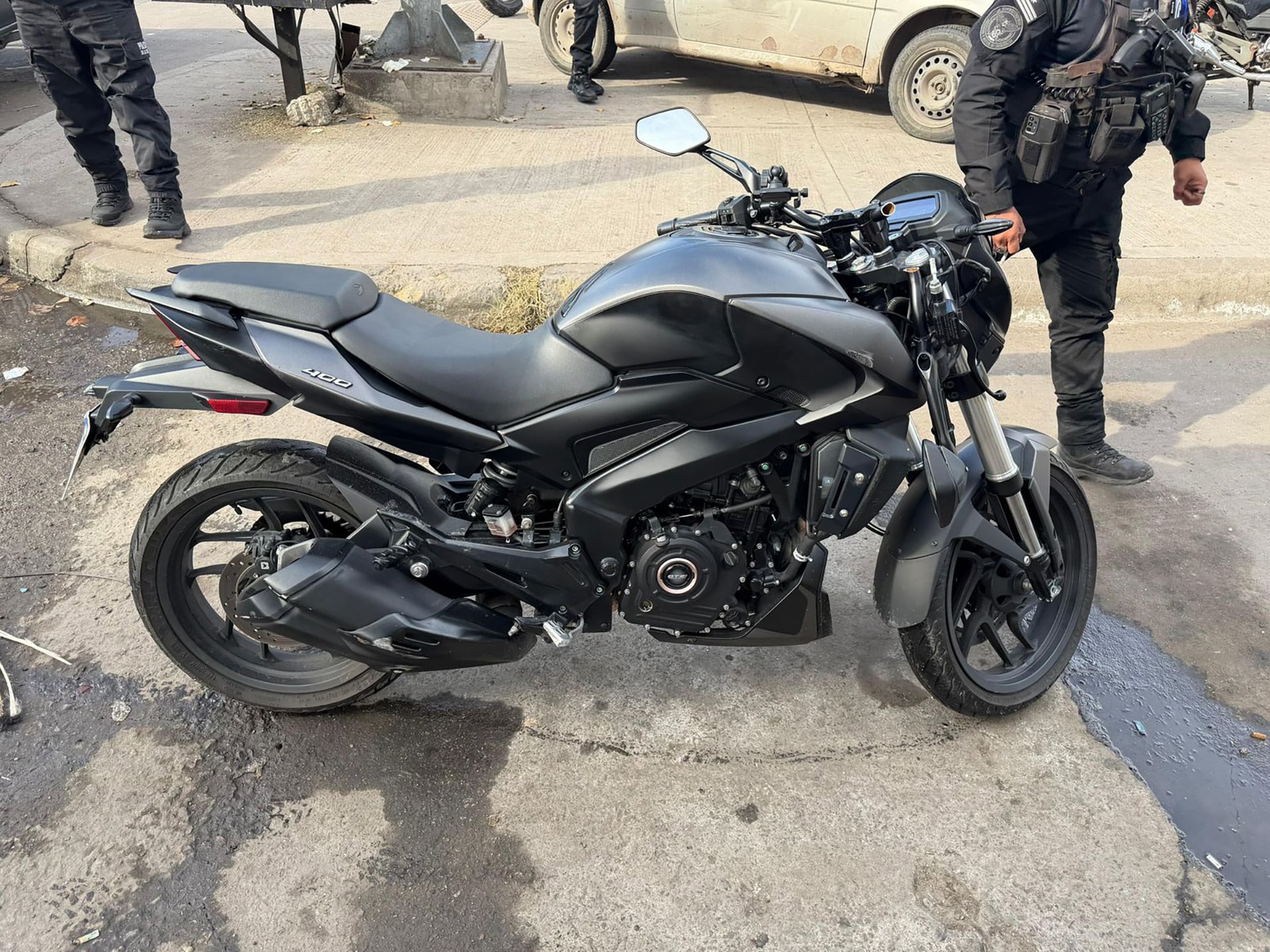 La moto recuperada