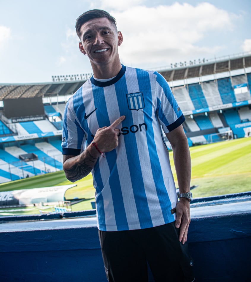 Matías Kranevitter llegó a Racing en condición de libre y firmó contrato por un año