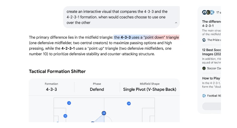 El Modo IA de Google podrá crear imágenes explicando lo que no sepas sobre los partidos del Mundial 2026. (Google)