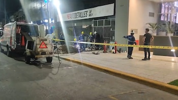 Una fuga de gas cerca