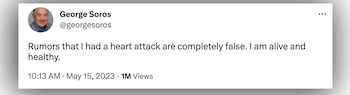 El tuit de Soros