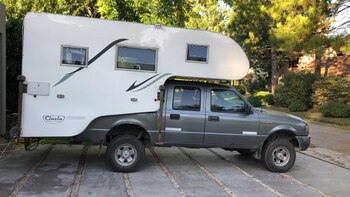 El motorhome en el que