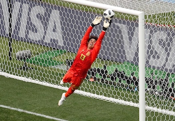 Soccer Football - World Cup - Group F - Germany vs Mexico - Luzhniki Stadium, Moscow, Russia - June 17, 2018 Mexico's Guillermo Ochoa makes a save REUTERS/Christian Hartmann