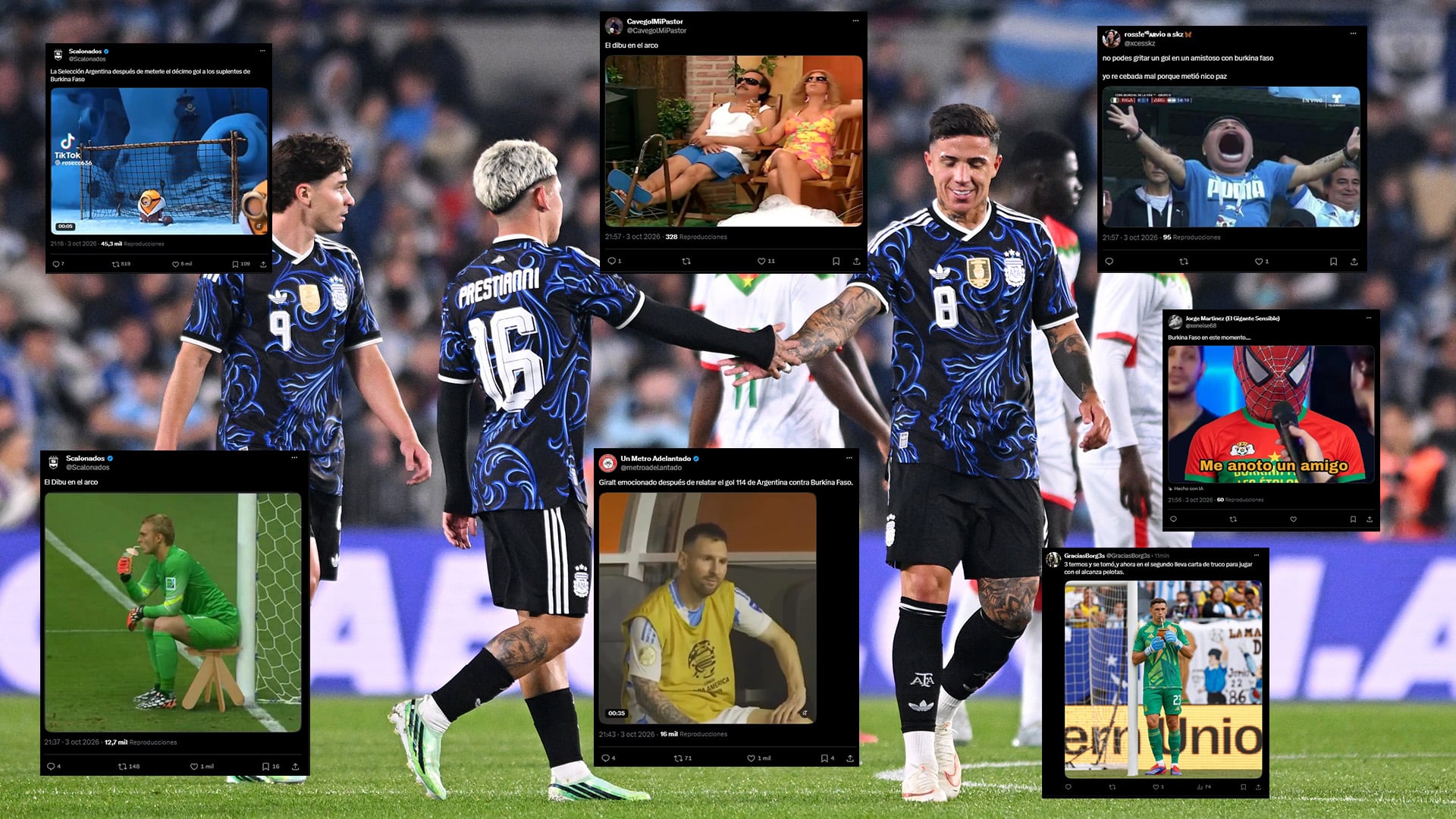 Argentina goleó 6-0 a Burkina Faso en Núñez
