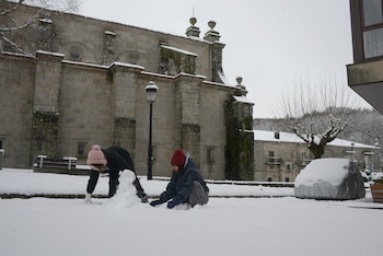Nevada caída en Montederramo, a