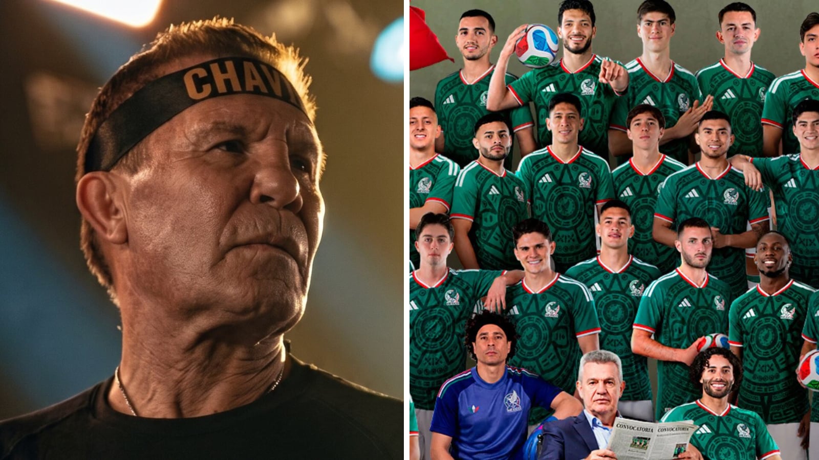 El legendario deportista visitó la concentración del Tri.(Infobae México)