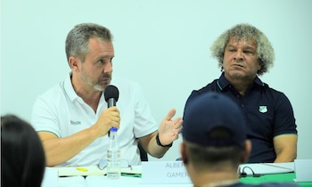 Rafael Tinoco, presidente del Deportivo