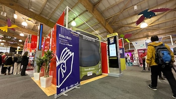 Imagen del stand de TransMilenio