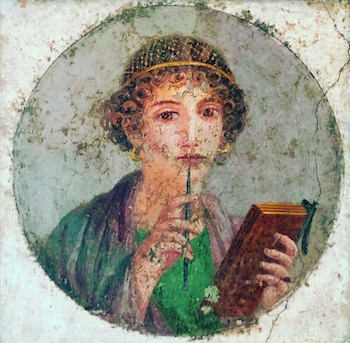 Fresco romano de Pompeya, que