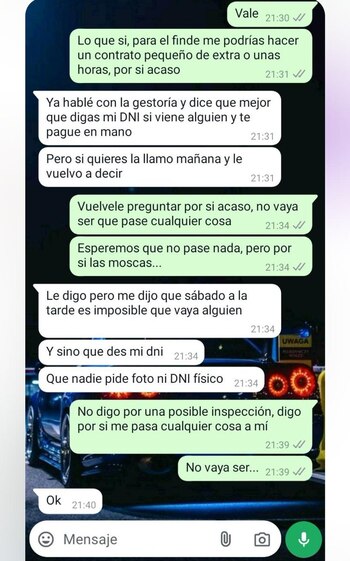 La úultima denuncia de 'Soy Camarero' (Cuenta de X)