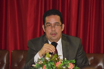 La oficina ubicada en el piso 26 de edificio de la Procuraduría donde impactó la bala pertenece al procurador delegado Pedro Luis Bonilla Bolaños - crédito Corporación Universitaria Republicana