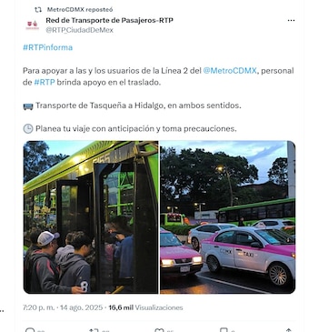 RTP brinda servicio en la