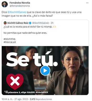 Fernández Noroña sigue con los