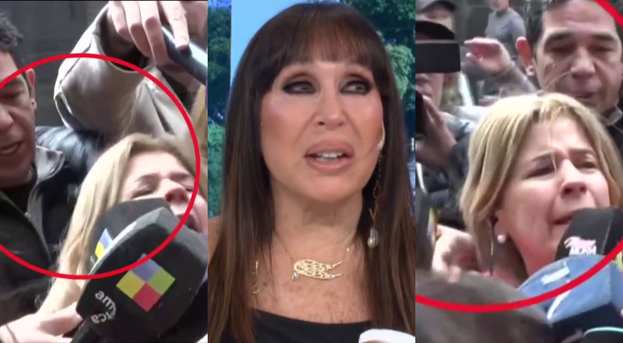 La agresión a Mercedes Ninci en vivo que provocó el enojo de Moria Casán: “Es un acto absoluto de violencia”