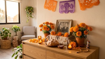 Cómo armar una ofrenda de Día de Muertos con estilo en un departamento pequeño