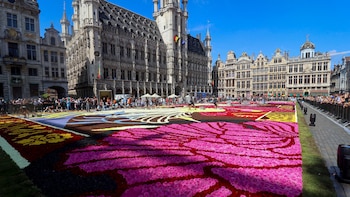 La alfombra floral de este