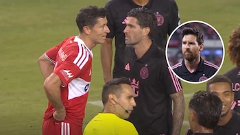 El video que reveló qué estaba haciendo Lionel Messi en medio de la pelea entre De Paul y Lewandowski