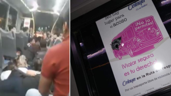 Loa pasajeros de un autobús