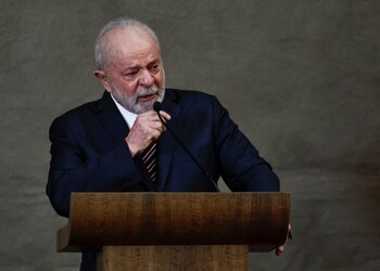 Lula da Silva se emocionó durante el discurso (REUTERS/Ueslei Marcelino)