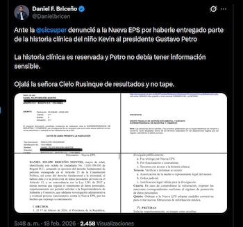 Daniel Briceño denunció a la