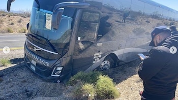 La llanta del Tour Bus