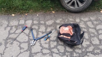 Las herramientas incautadas a la