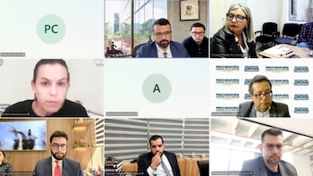 La Fiscalía expone un segundo proceso de 2024 para sustentar la solicitud de cárcel contra Blessd y Dímelo Jara - crédito captura de video audiencia pública