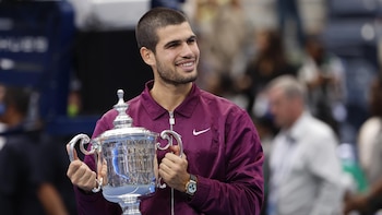 El tenista español Carlos Alcaraz regresa en Nueva York para defender el US Open
