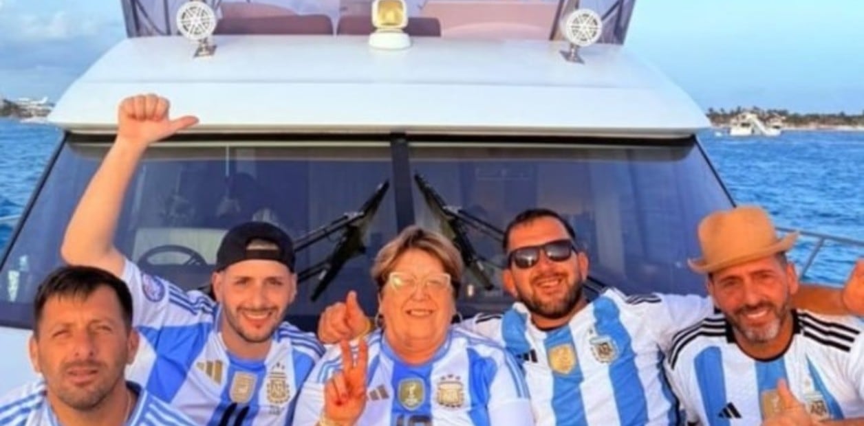 Luciano Pantano y Ana Lucía Conte, presuntos testaferros de Tapia, en el centro de la foto