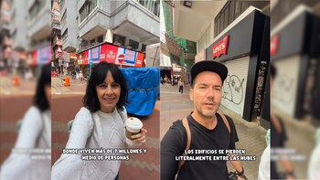 Dos españoles que visitan Hong