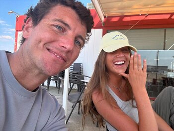 Patricia Cadaval y su novio,