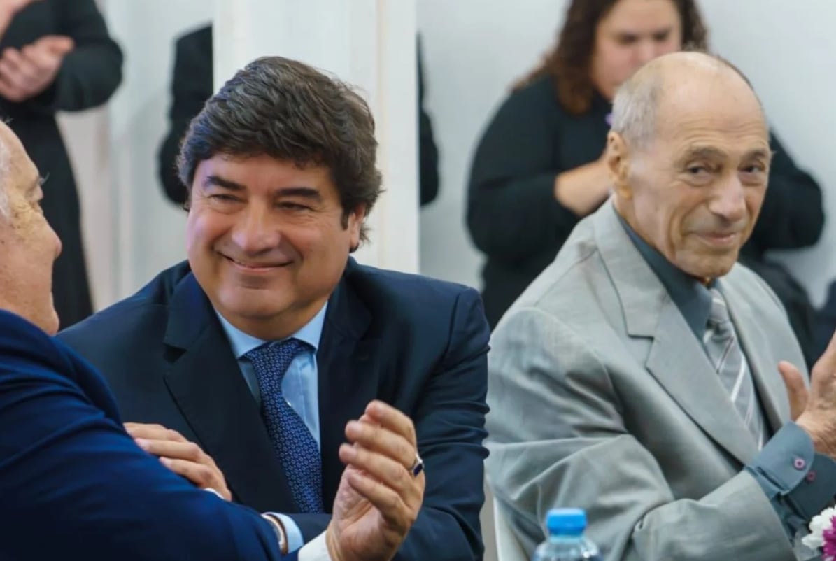 El camarista Alejandro Slokar, en un evento en la Universidad de Morón, junto al ex juez de la Corte, Eugenio Zaffaroni