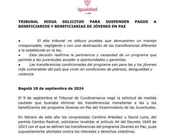 La demanda había sido interpuesta