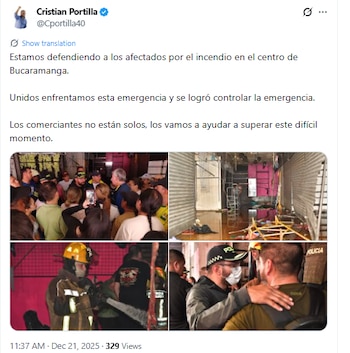 El alcalde Cristian Portilla confirmó