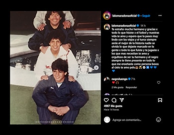 El posteo de Lalo Maradona