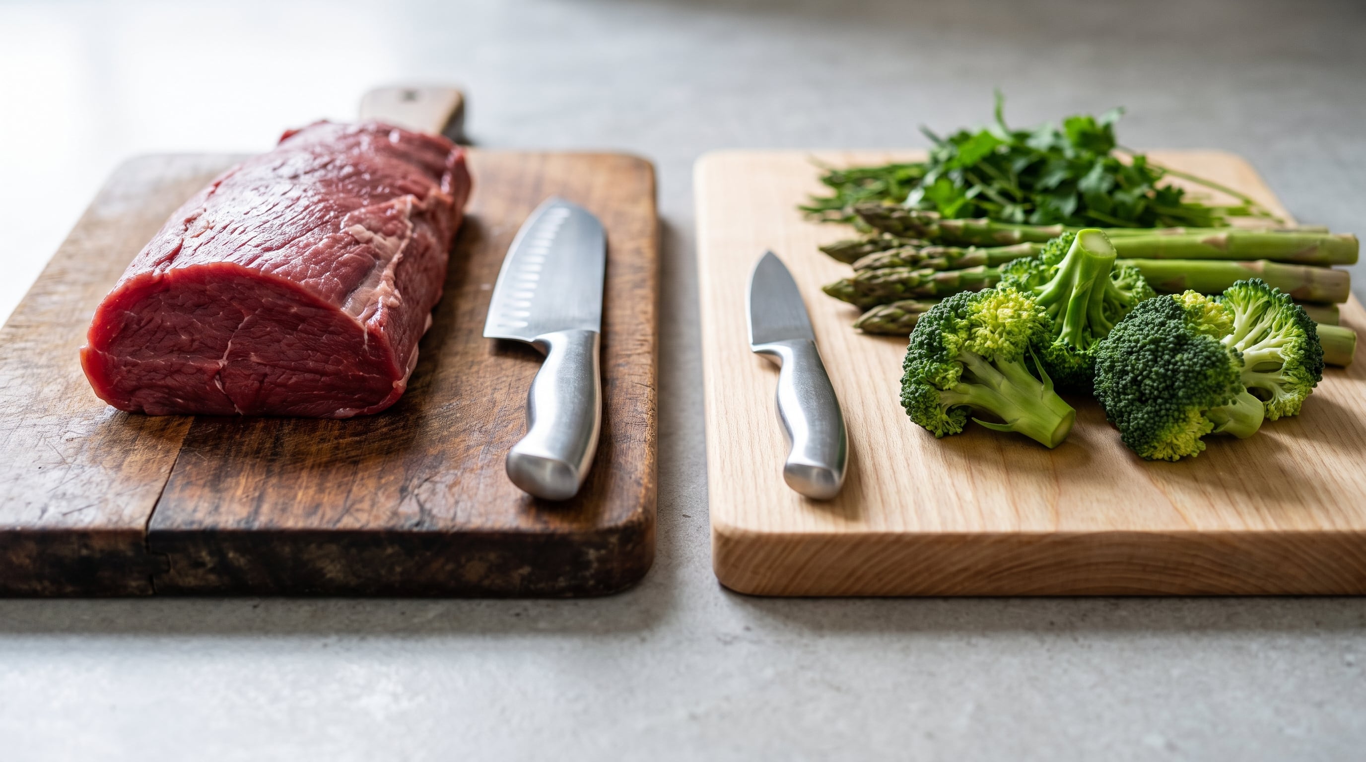 La seguridad alimentaria requiere evitar el uso de la misma tabla para carne cruda y alimentos sin cocción (Imagen Ilustrativa Infobae)