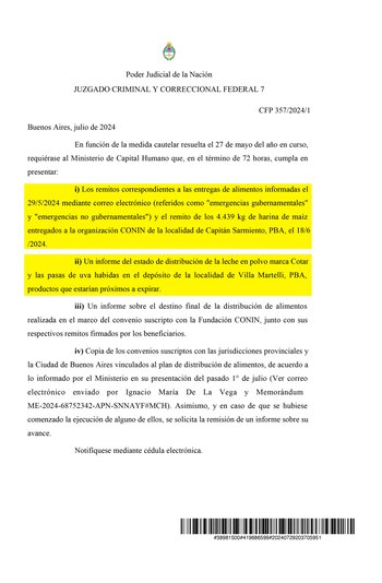 La resolución del juez Sebastián