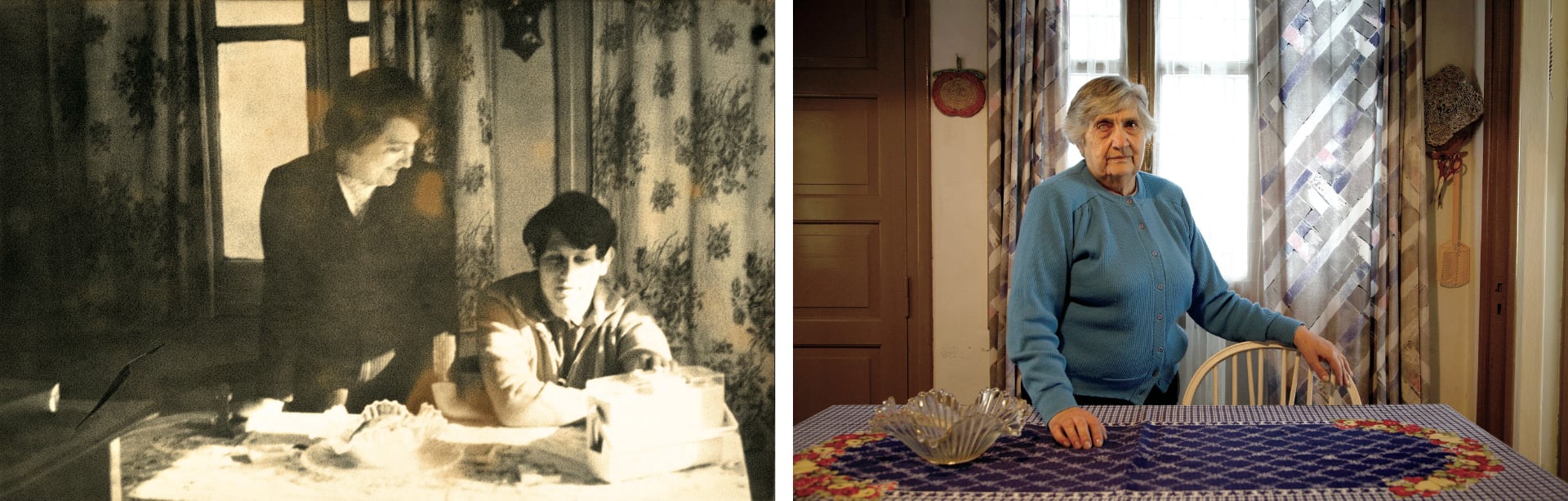 Clara Fink junto a su hijo, Claudio Marcelo Fink, secuestrado el 12 de agosto de 1976 en Paraná, Entre Ríos. Continúa desaparecido (Ausencias - Gustavo Germano)