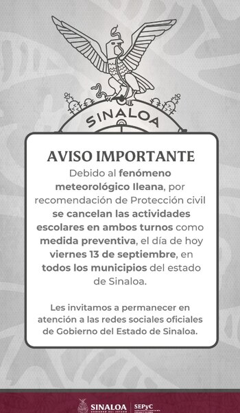 El gobierno del estado anunció