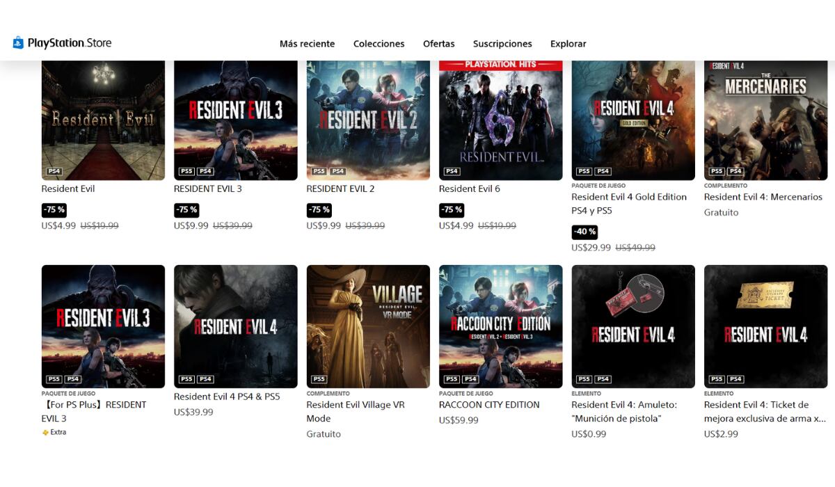 En la PlayStation Store, se pueden encontrar sagas completas. (PlayStation Store)