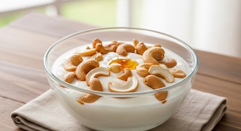 Mezclar cajú con frutas y