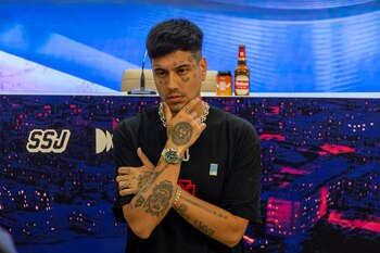 El rapero argentino Duki, en