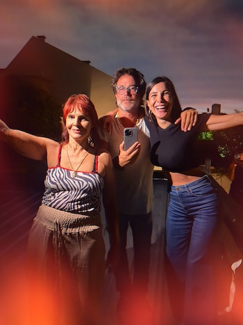 Fabiana junto a Gastón Pauls