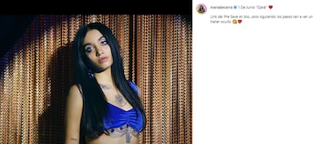 María Becerra con el corazón